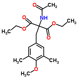 Diethyl 2-acetamido-2-[(4-methoxy-3,5-dimethyl-phenyl)methyl]propanedioate Structure,94382-66-8Structure