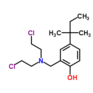 2-[Bis(2-chloroethyl)aminomethyl]-4-(2-methylbutan-2-yl)phenol Structure,94429-94-4Structure