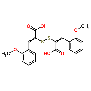 Cinnamic acid, a,a-dithiobis[o-methoxy-(7ci) Structure,94550-19-3Structure