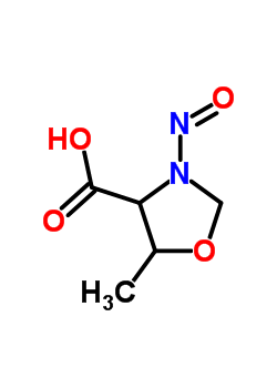 4-Oxazolidinecarboxylicacid,5-methyl-3-nitroso-(9ci) Structure,95326-11-7Structure