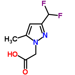 [3-(Difluoromethyl)-5-methyl-1H-pyrazol-1-yl]acetic acid Structure,957487-29-5Structure