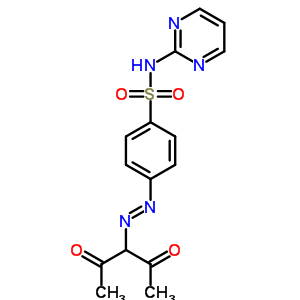 Benzenesulfonamide,4-[2-(1-acetyl-2-oxopropyl)diazenyl]-n-2-pyrimidinyl- Structure,977-20-8Structure